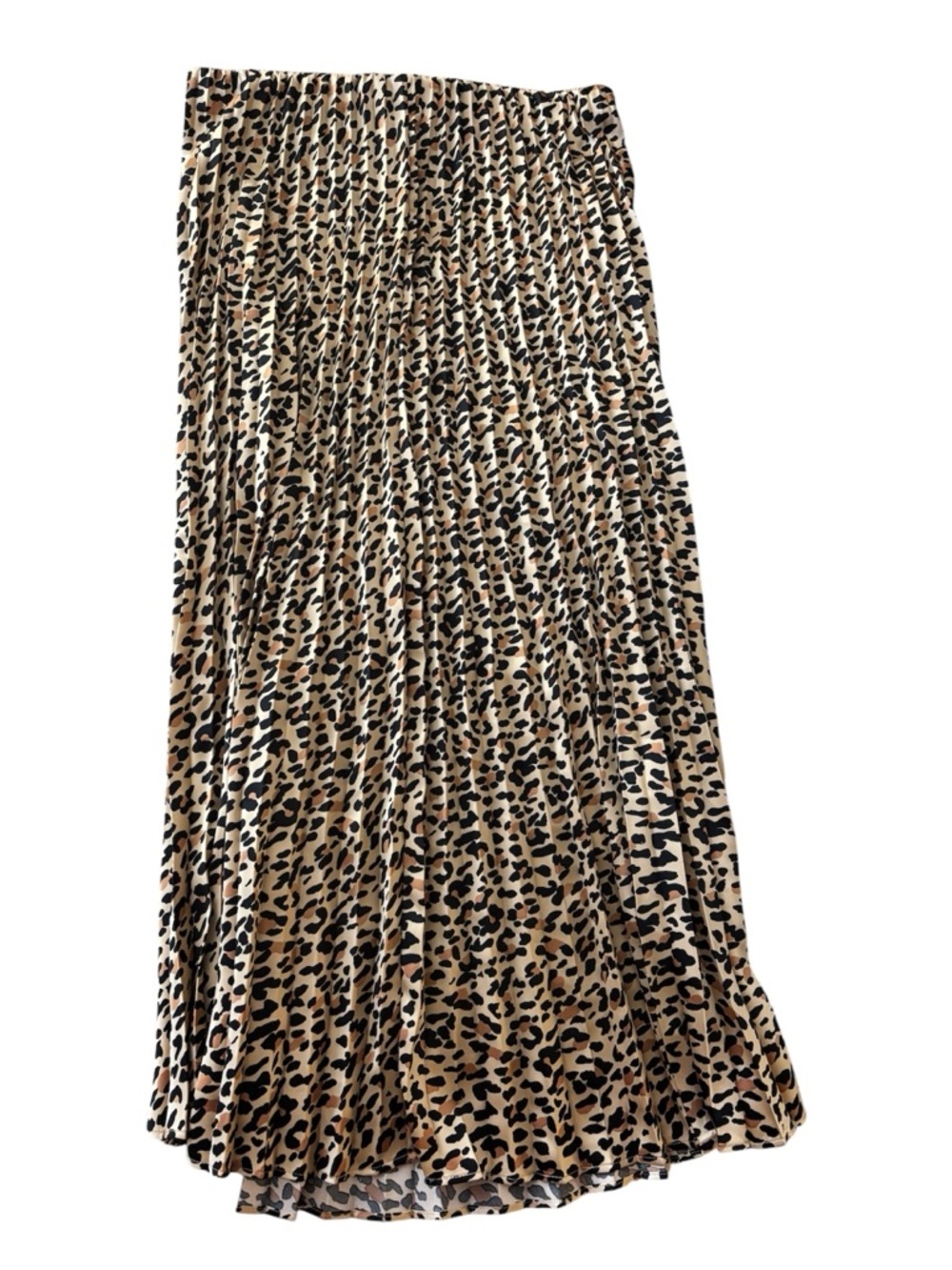 ON 34TH Trendy Leopard Print Pleated Midi Skirt | Size M - Picture 2 of 9